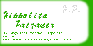 hippolita patzauer business card